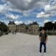 nomadic matt in front of the luxembourg gardens